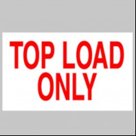 Top Load Only Labels